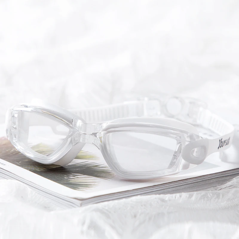 

Myopia Swim Goggles Silicone Swimming Glasses Anti Fog UV Optical Waterproof Men Women Adults Transparent lens Eye'wear