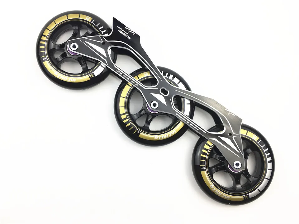 Powerslide скоростная роликовая рама 3*110 мм с 110 мм Powerslide Infinity Skating 85A колеса для 150-195 мм расстояние Patines база