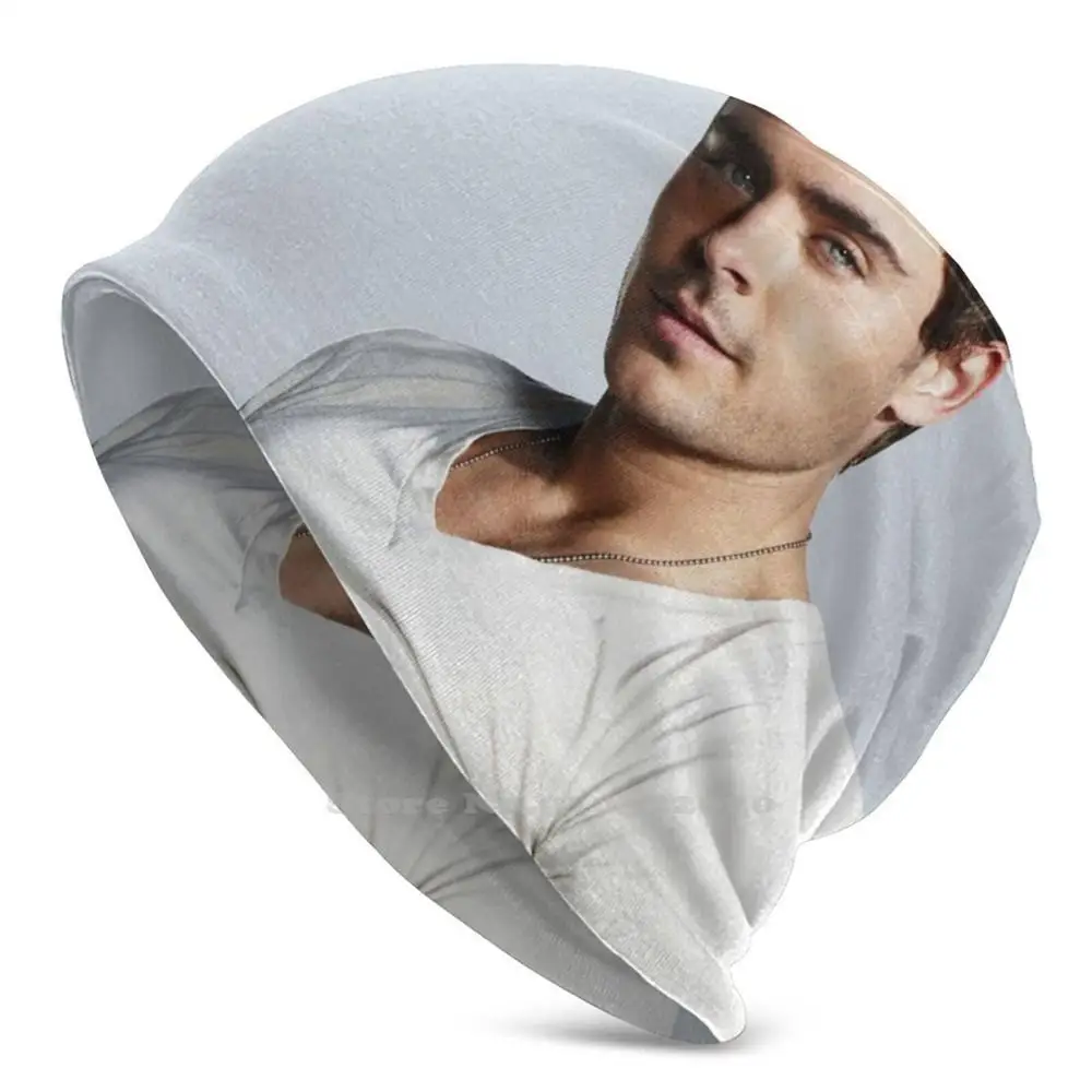 

Zac Efron Unisex Thin Knitted Beanie 3D Diy Hats Zac Efron Zack Efron Zac Efron Troy Bolton High School Musical Hottie Hot
