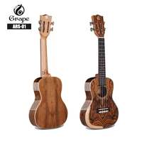 smiger new 24 inch hawaii ukulele ars 01 concert ukulele aa bocote body high gloss 4 strings with bag guitar musical instrument