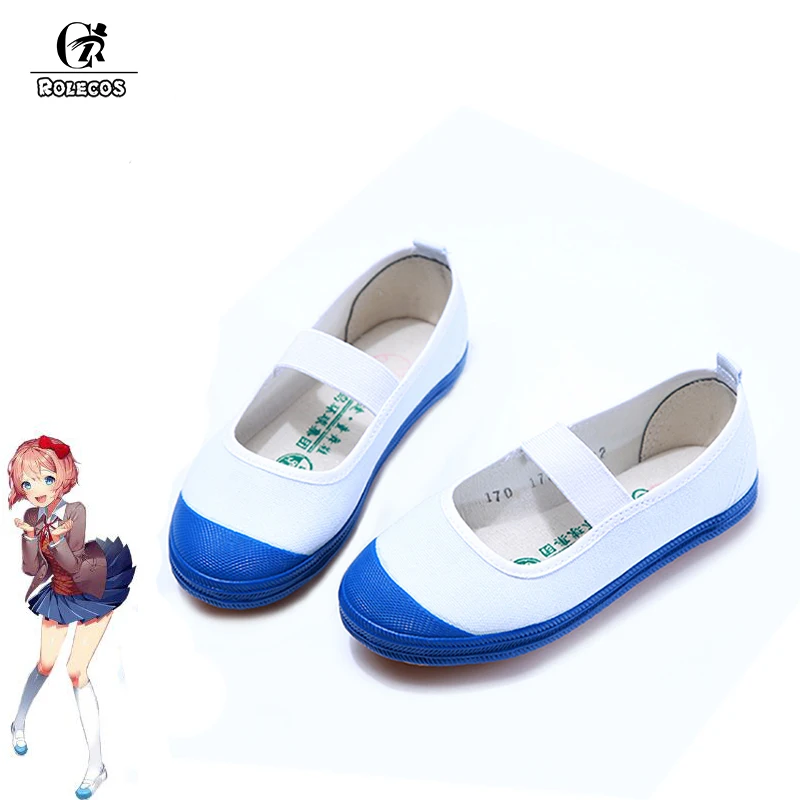 ROLECOS Game Doki; Клубная обувь для костюмированной вечеринки; Sayori; Косплей Юри нацкуки; спортивная обувь для женщин; обувь для костюмированной вечеринки