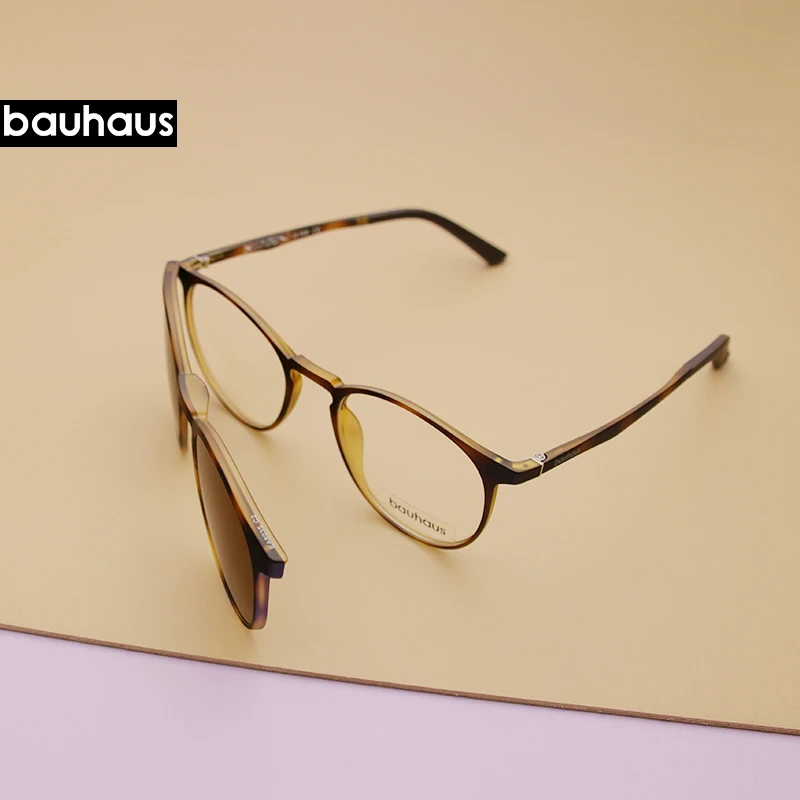 Bauhaus, магнитные очки, полная оправа, оптическая оправа, очки по рецепту, Круглые, Ретро стиль, близорукость, поляризация, солнцезащитные очки, антибликовые