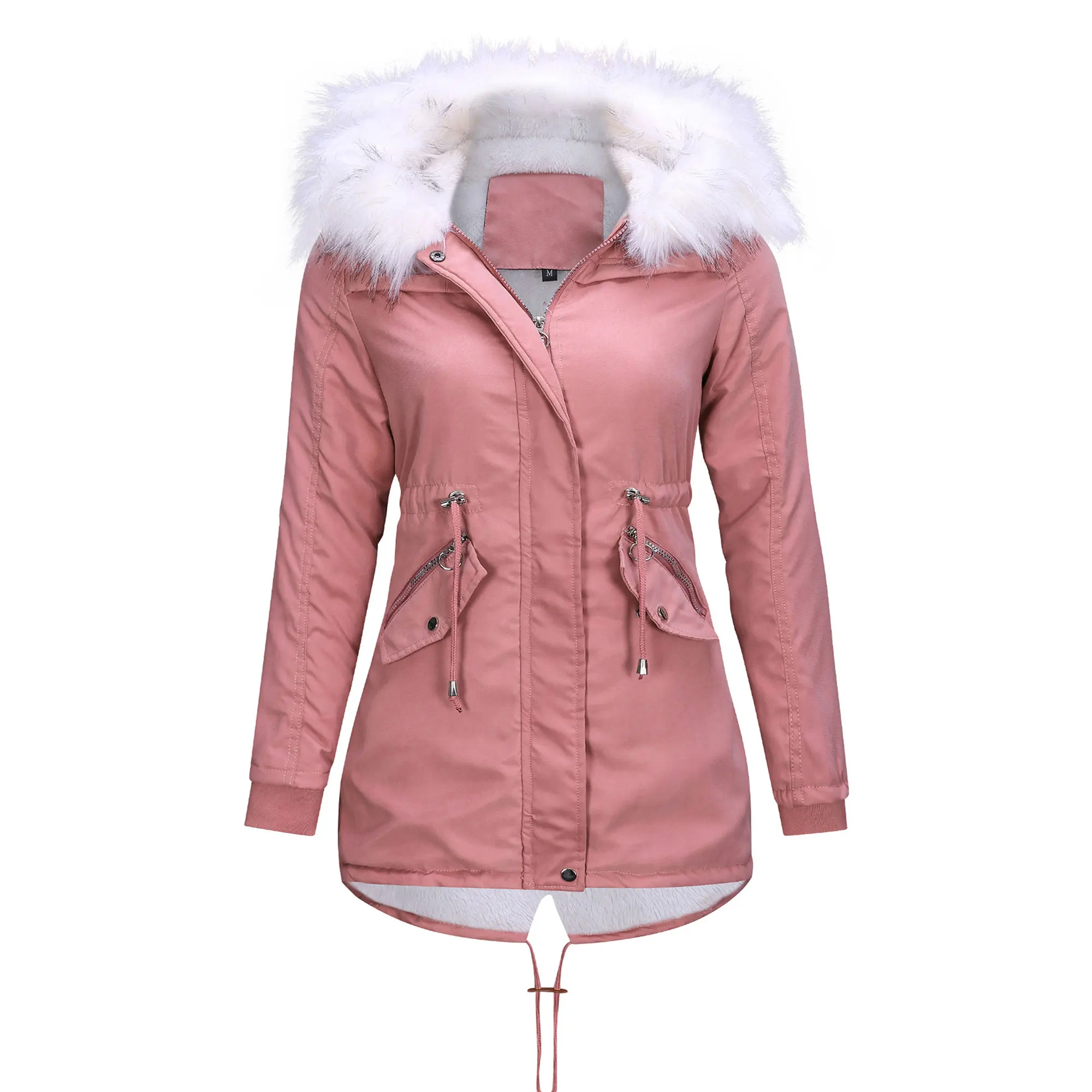 Зимнее пальто женская куртка Длинные теплые толстые женские повседневные