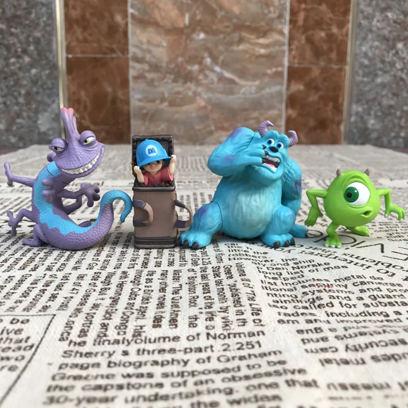 1 Набор/4 штуки 3-7 см Disney Monster University Sullivan Abramovich and big eye коллекция украшений для