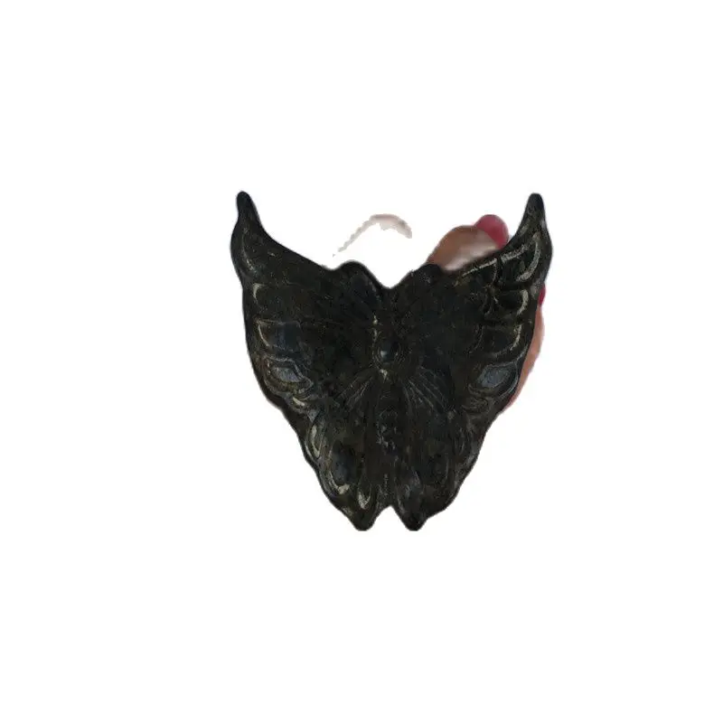 

China Red mountain culture collection iron Butterfly carved by meteorites Pendant