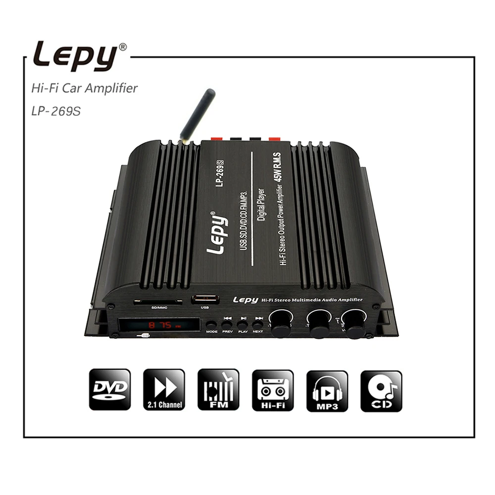 Lepy HiFi стерео усилитель цифровой аудио усилитель Bluetooth 5,0 усилитель мощности мини домашний стерео аудио усилитель 45 Вт* 2