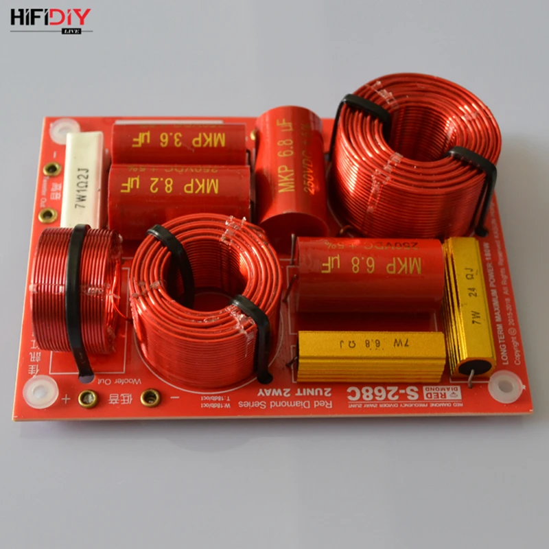 HIFIDIY LIVE-динамик с 2-мя динамиками (твитер + бас) Hi-Fi s аудио кроссовер делителем