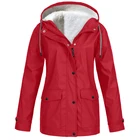 Зимние теплые плюшевые женские парки 5XL, Женское пальто средней длины с капюшоном, уличное женское ветрозащитное пальто с карманами, ветровка