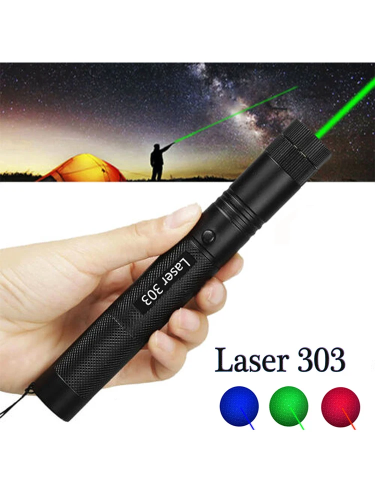 

Powerful 10000m 532nm Green Laser Sight Laser Pointer Adjustable Laser Focus Usb Charge 303 Pen Burning Match for Hunting