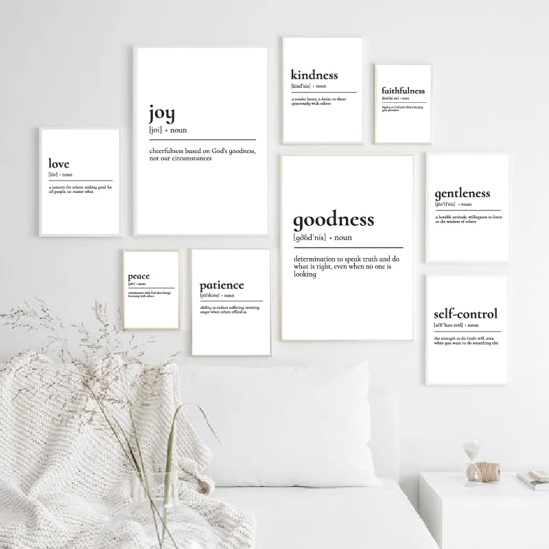 Фрукты духа определения цитата принты Библия христианские версии настенное