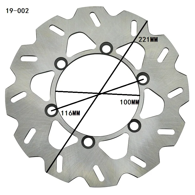 Задний тормозной диск ротор для мотоцикла Kawasaki KDX125 1990 1997 KDX200 89 93 95 06 KDX220 94 KDX250 91 KLX250