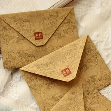 10pcs/lot Vintage Retro Kraft Paper Envelope for Business Card Style high quality|kraft paper envelope|paper envelopebusiness envelope |