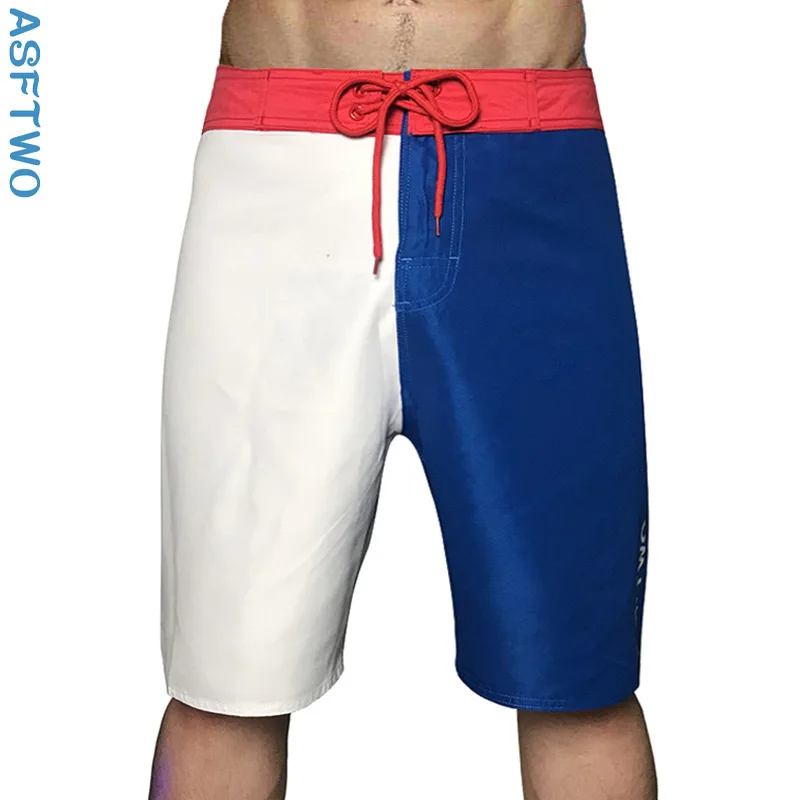 

ASFTWO high quality quick-drying beach pants men's bodybuilding casual five-point surfing shorts