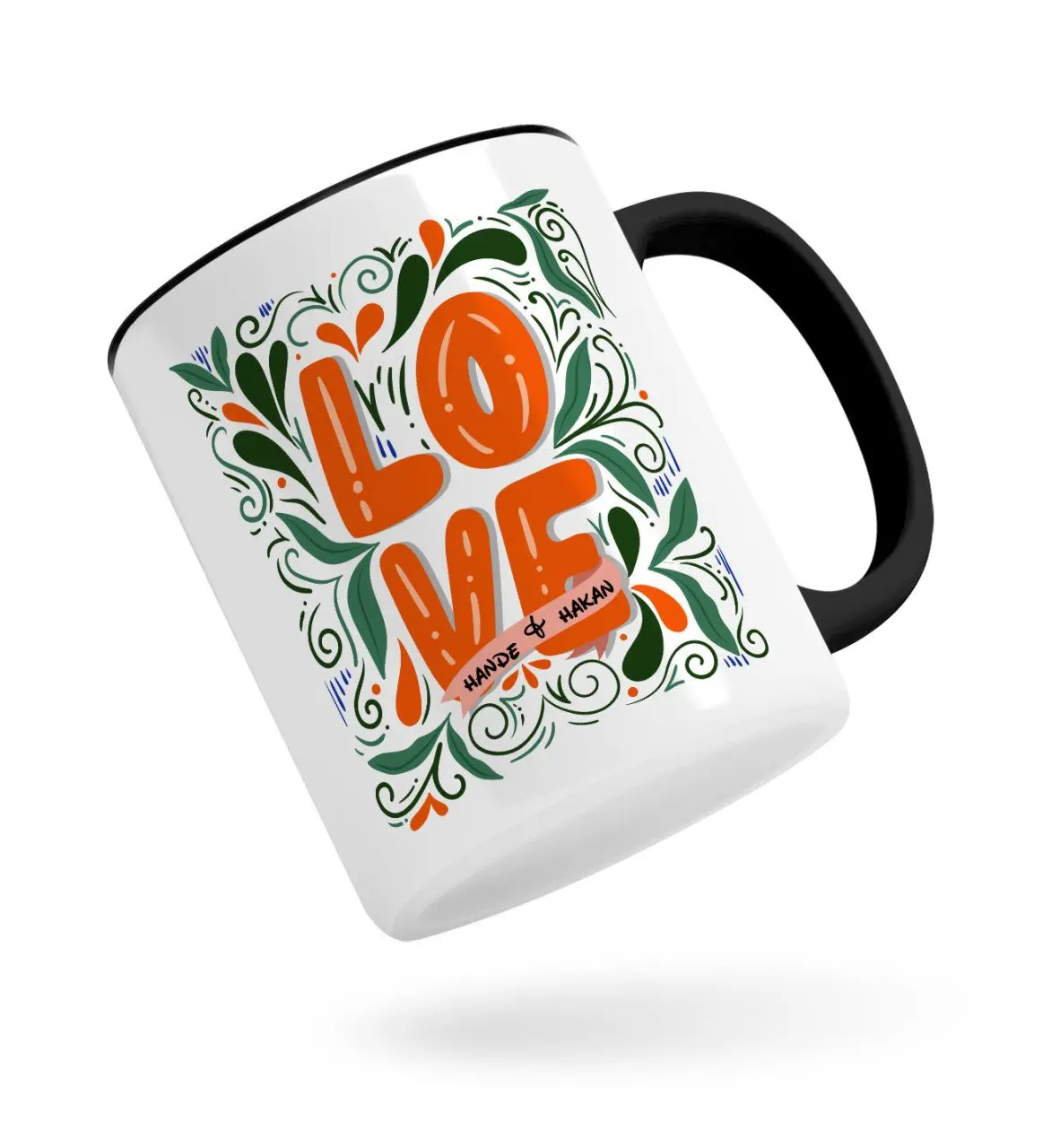 

Персонализированные милого дизайна черная кружка Bardak-2