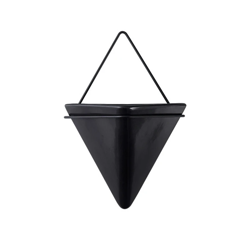 Современный керамический цветочный горшок ручной работы настенный подвесной