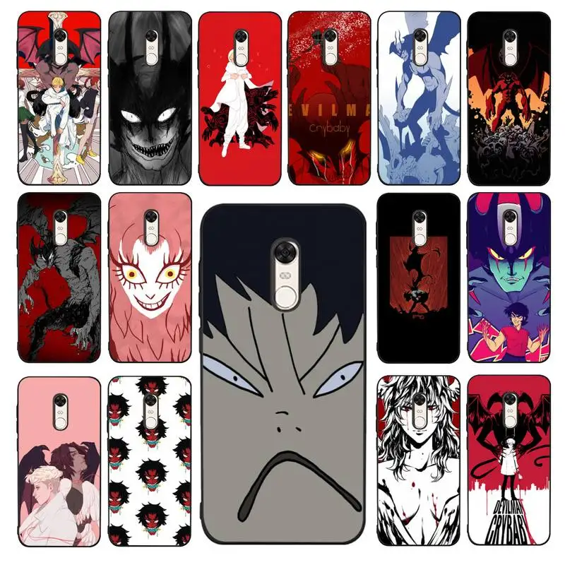 

MaiYaCa Anime Devilman Crybaby Phone Case for Redmi 5 6 7 8 9 A 5plus K20 4X 6 cover