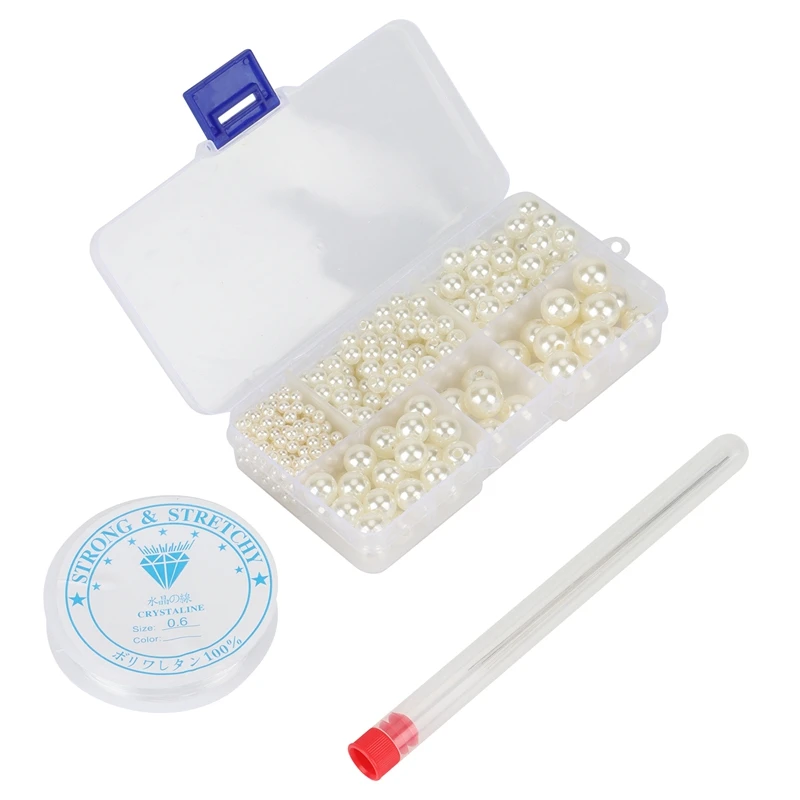 

10 Grid Pearl Type DIY Craft Kit for Making Bracelets, Necklaces and Earrings (with Matching Tools)