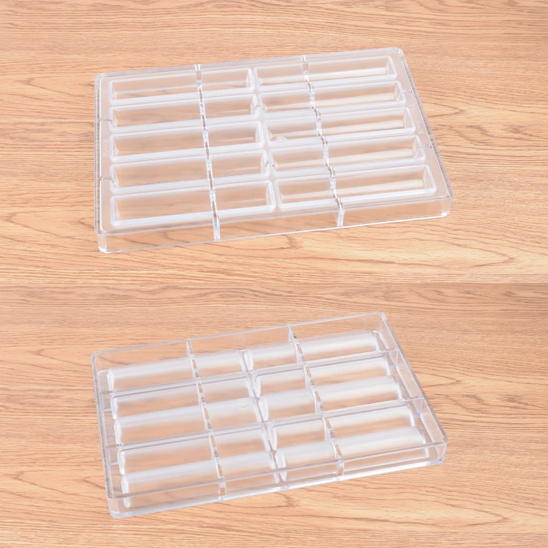 Форма из поликарбоната для шоколадных конфет Meibum 10 полости 3D Длинная лента