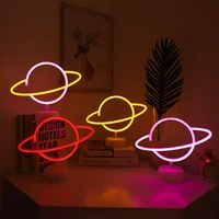 planet led lights neon light sign bedroom decor neon sign night lamp for christmas rooms wall bar party usb or battery powered