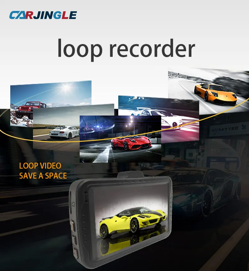 

Hotsale HD1080P 3Inch Screen 4LED Night Vision Car Driving Recorder With Rearview Vision Vehicle DVR Video Camera