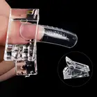 Прозрачный полигель для ногтей быстрое наращивание ногтей типсы для ногтей инструмент для маникюра с фиксированным зажимом накладные ногти зажим для УФ-геля