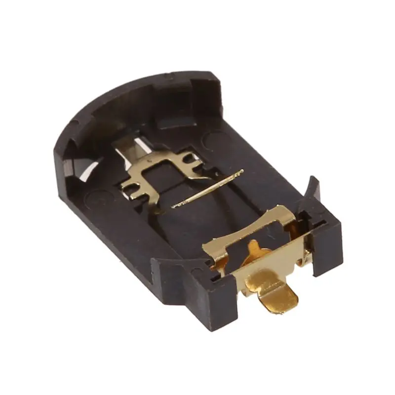 6PCS Brown Plastic Housing CR2032 Button Cell Battery Socket Holder Case |