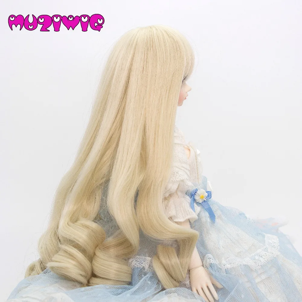 1/4 1/6 высокотемпературные мягкие волосы с челкой длинные вьющиеся для шарнирных