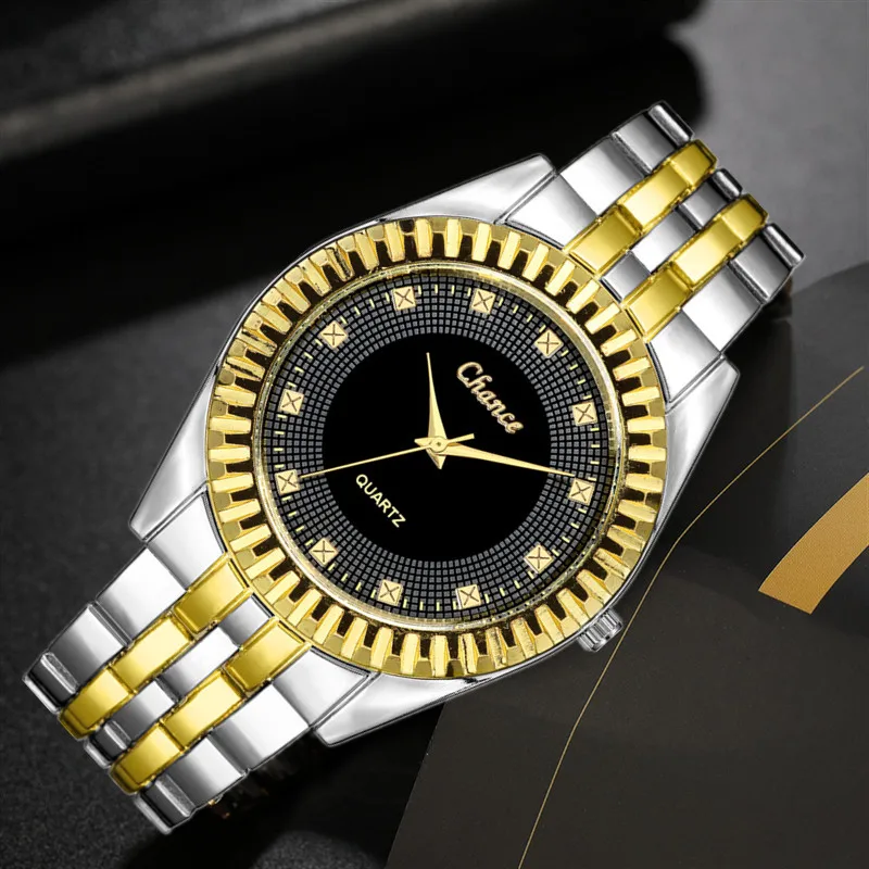 

Часы наручные мужские кварцевые в деловом стиле, из нержавеющей стали