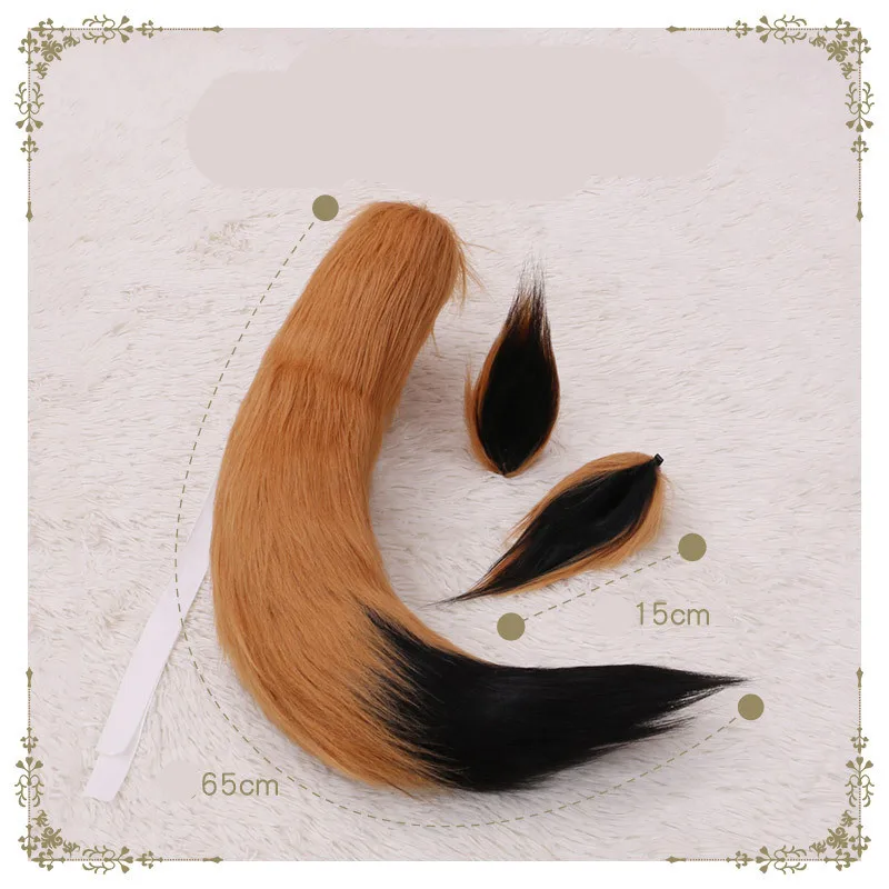 Женская заколка для волос маскарада с кошачьими ушками комплект из плюшевых