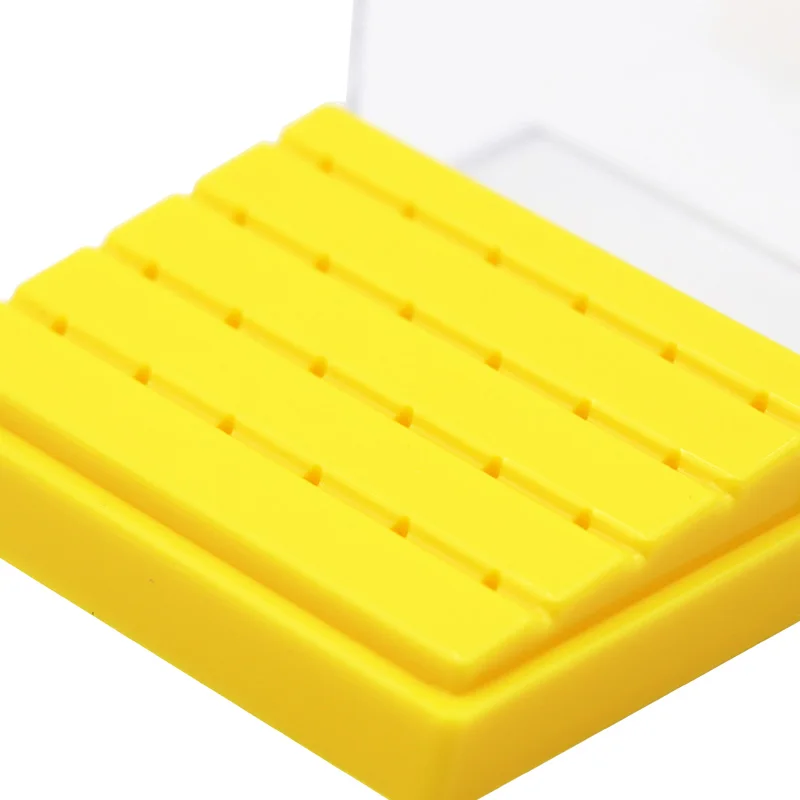 

24 Holes Dental Plastic Sterilization Box Autoclave Sterilization Drill Bit Sterilization Bracket Porous Bit Dental Oral Tool