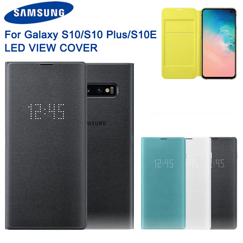 

Original Led Phone Case View Cover For Samsung Galaxy S10 X SM-G9730 S10+ S10 Plus SM-G9750 S10e S10 E SM-G9700 Protective Case