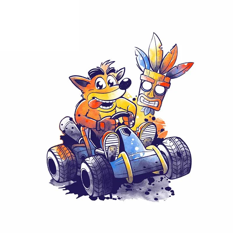 

Interesting for Crash Bandicoot Car Stickers Graffiti Decal Fashion Occlusion Scratch Waterproof Window Windshield Accessories