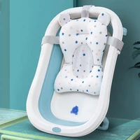baby shower pad anti slip bathtub seat support mat newborn safety security cushion foldable soft pillow chair infant comfort