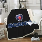 Одеяло шерпа, симпатичное фланелевое одеяло Scania, мягкое плюшевое одеяло в виде червя, для детей и взрослых, для кровати, дивана, кресла Livi