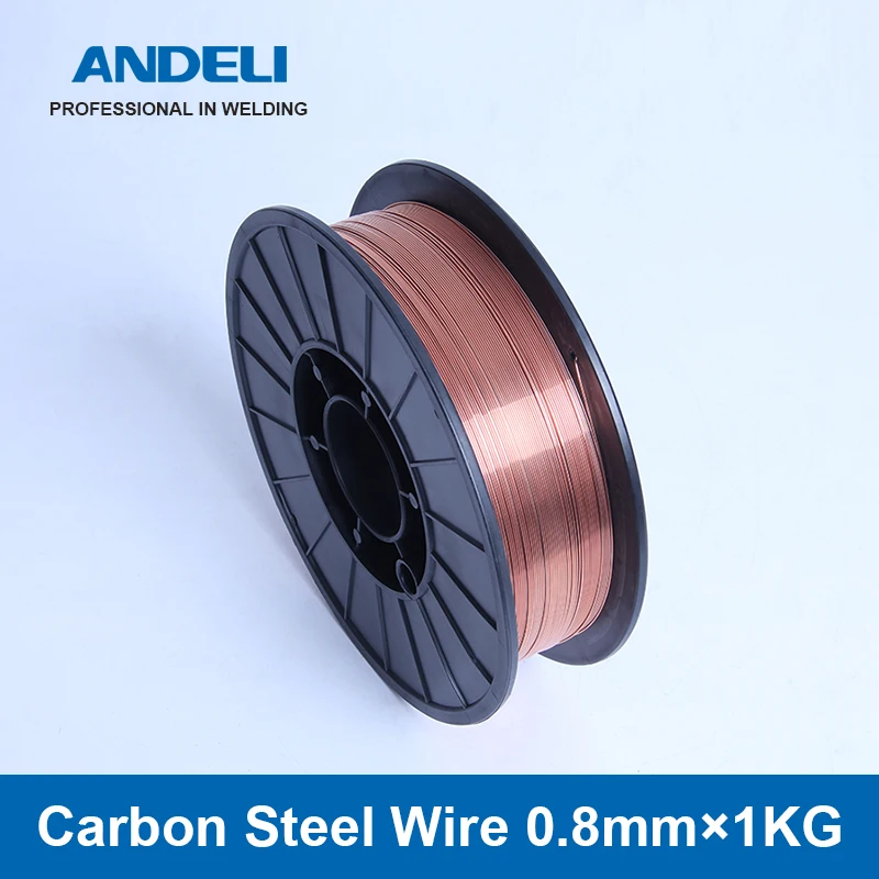 

ANDELI, 0,8 мм, 1,0 мм, 1 кг, стандартная экранированная сварочная проволока из мягкой стали, сварочные провода из углеродистой стали