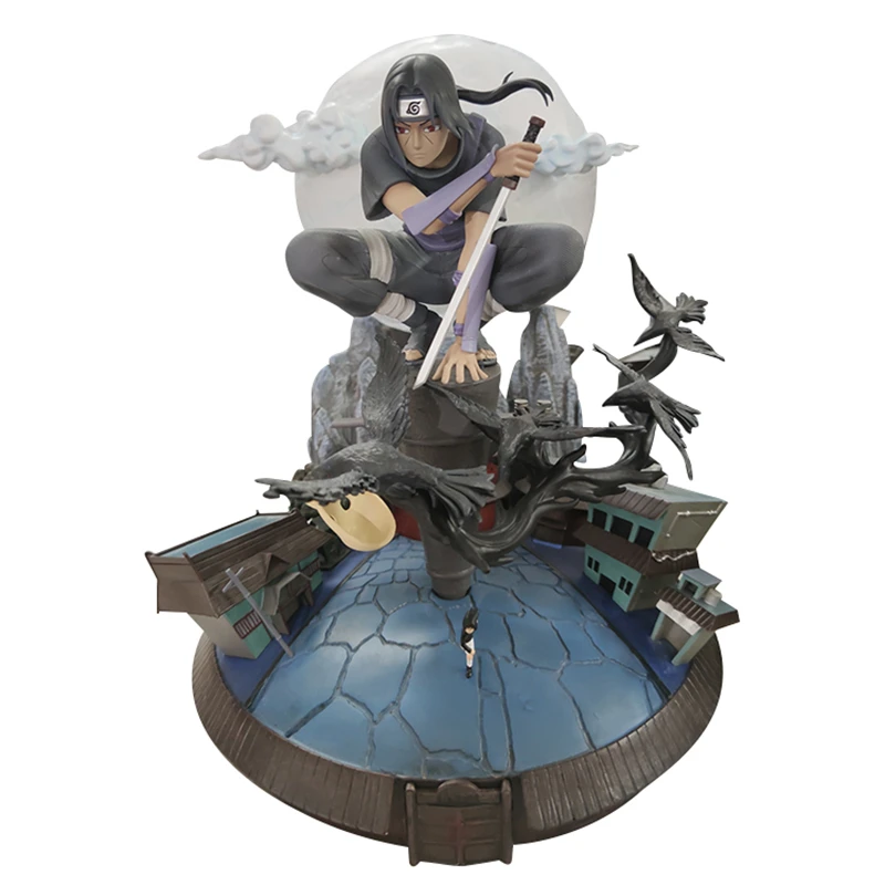 Экшн фигурка Naruto Shippuden GK Anbu Uchiha Itachi аниме модель 38 см из смолы изысканное качество
