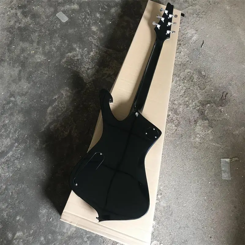 6 cuerdas P aul Стэнли acabado agrietado Iceman plata hardware guitarra electrica