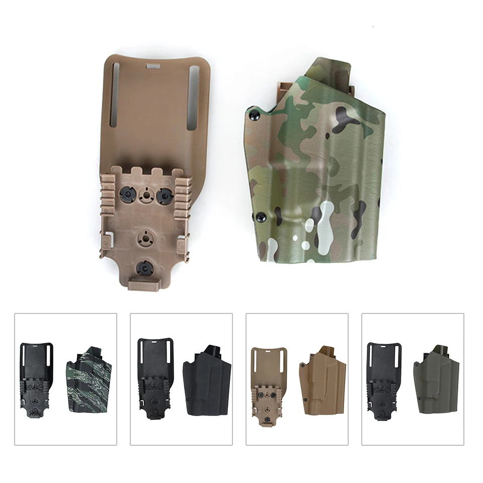 

TMC Multicam Glock17 X300 Light-Compatible Belt Holster Drop Adapter Quick Release for GBB Glock TMC3033
