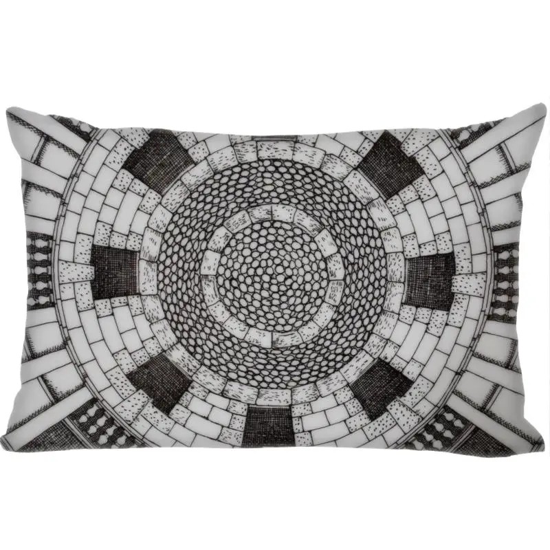 Новое поступление, Лучший милый чехол для подушки rosenthal Piero fornasetti, прямоугольная Наволочка на молнии, индивидуальный чехол для подушки 45x35 см(с одной стороны), Прямая поставка - Цвет: 7