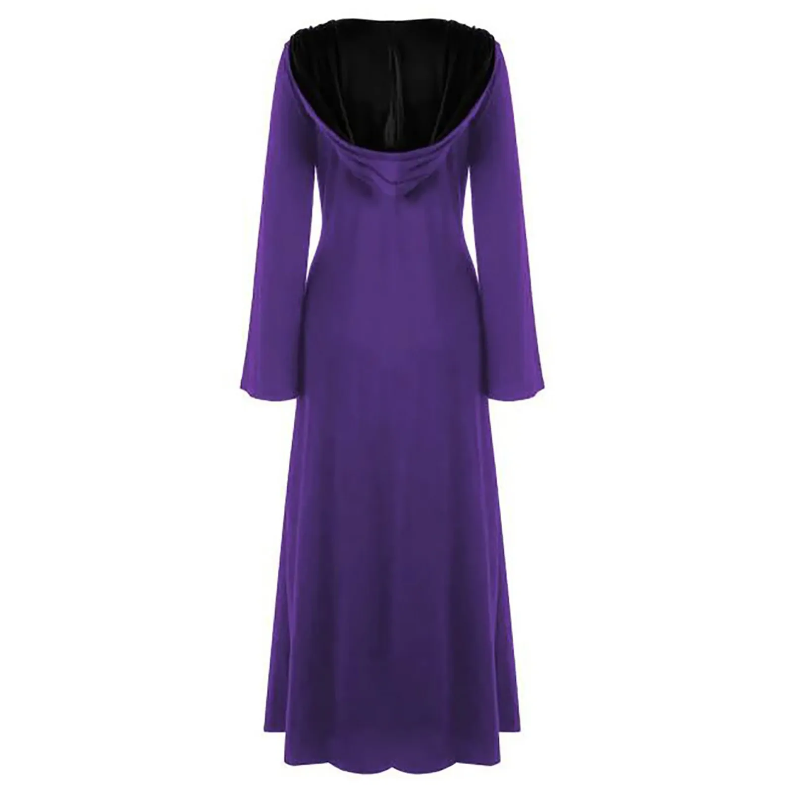 Женский костюм с капюшоном длинное лоскутное платье большого размера длинными