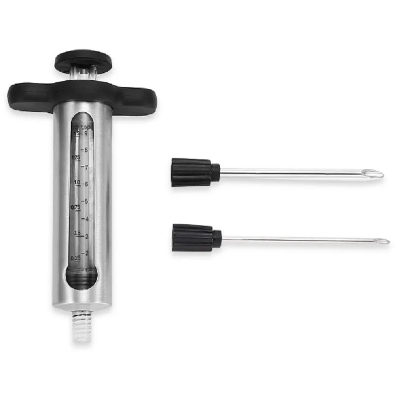 Инжектор для мяса 1 5 унции барбекю гриля маринада приправ индейки кухонные