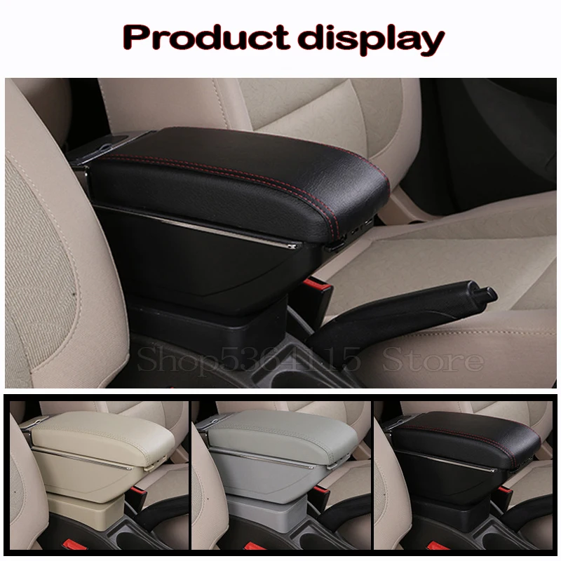 For KIA Rio 4 Rio X-line Armrest Box Central Store Content Box Cup Holder Ashtray Interior Car-styling Accessories