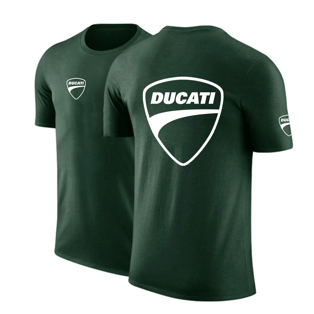 

Summer Ducati Logo 2021 Men's Oversized T-shirt Comfortable Unisex Cotton Hip Hop Fashion Top High Street Casual T-shirt