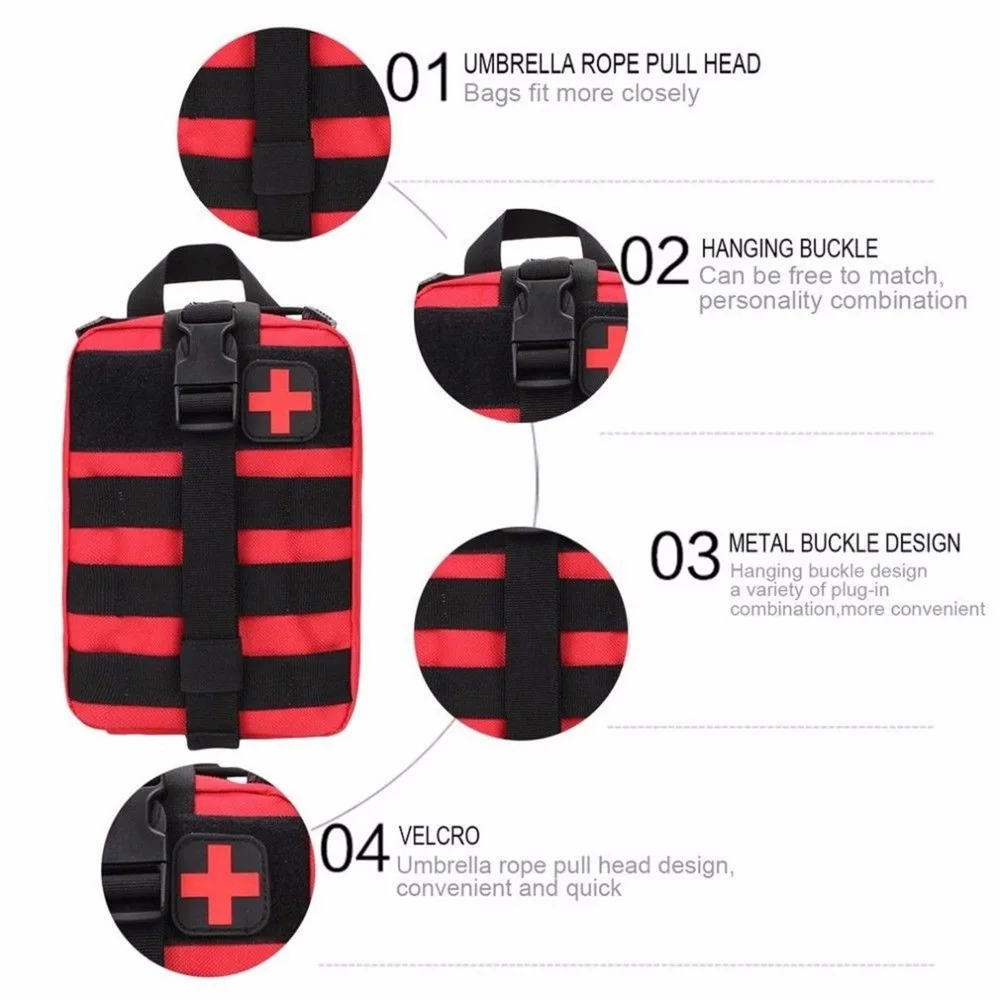 

First Aid Kit Bag Emergency Medical Survival Treatment Rescue Empty Box Fashion