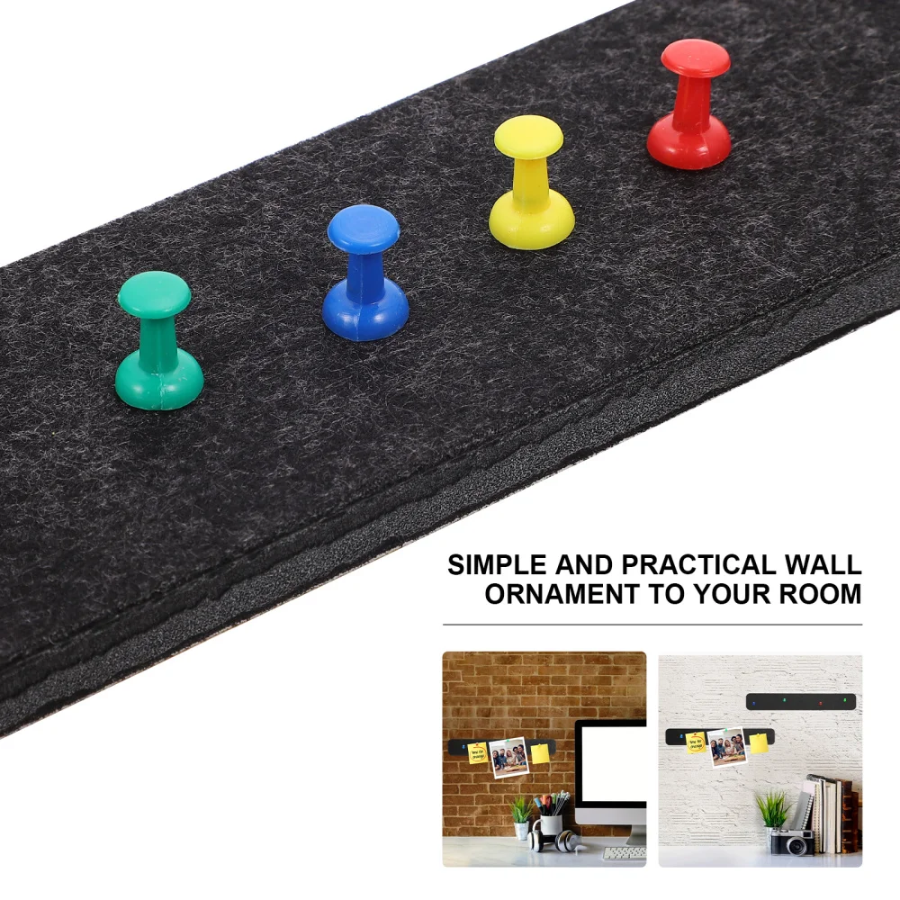 

5 Pcs Felt Bulletin Board Strip Notepad Self-adhesive Bulletin Board Strips