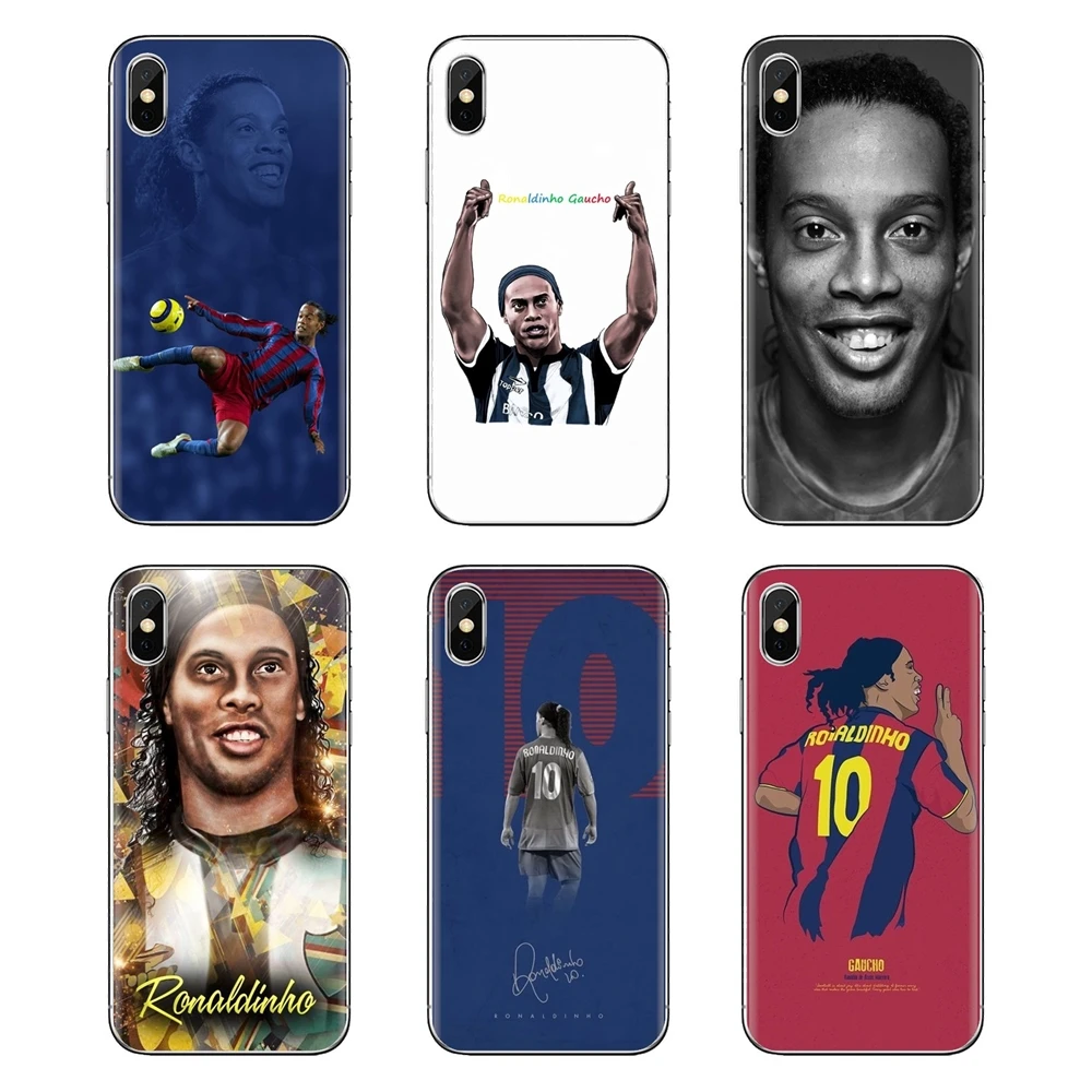 Модные футболист Роналдиньо прозрачный мягкий чехол Чехлы для huawei Коврики Honor 4C 5C