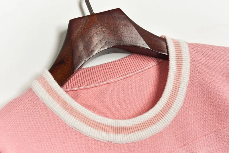 Милые женские свитера и пуловеры новинка 2020 жаккардовый вязаный пуловер с