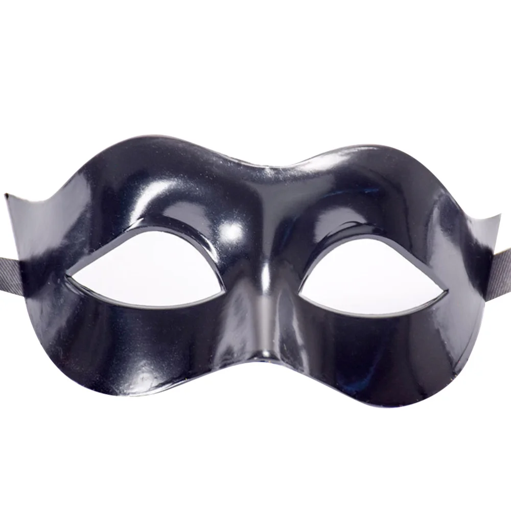 

Men Masquerade Costume Half Face Eye Mask Sexy Party Mask (Black)