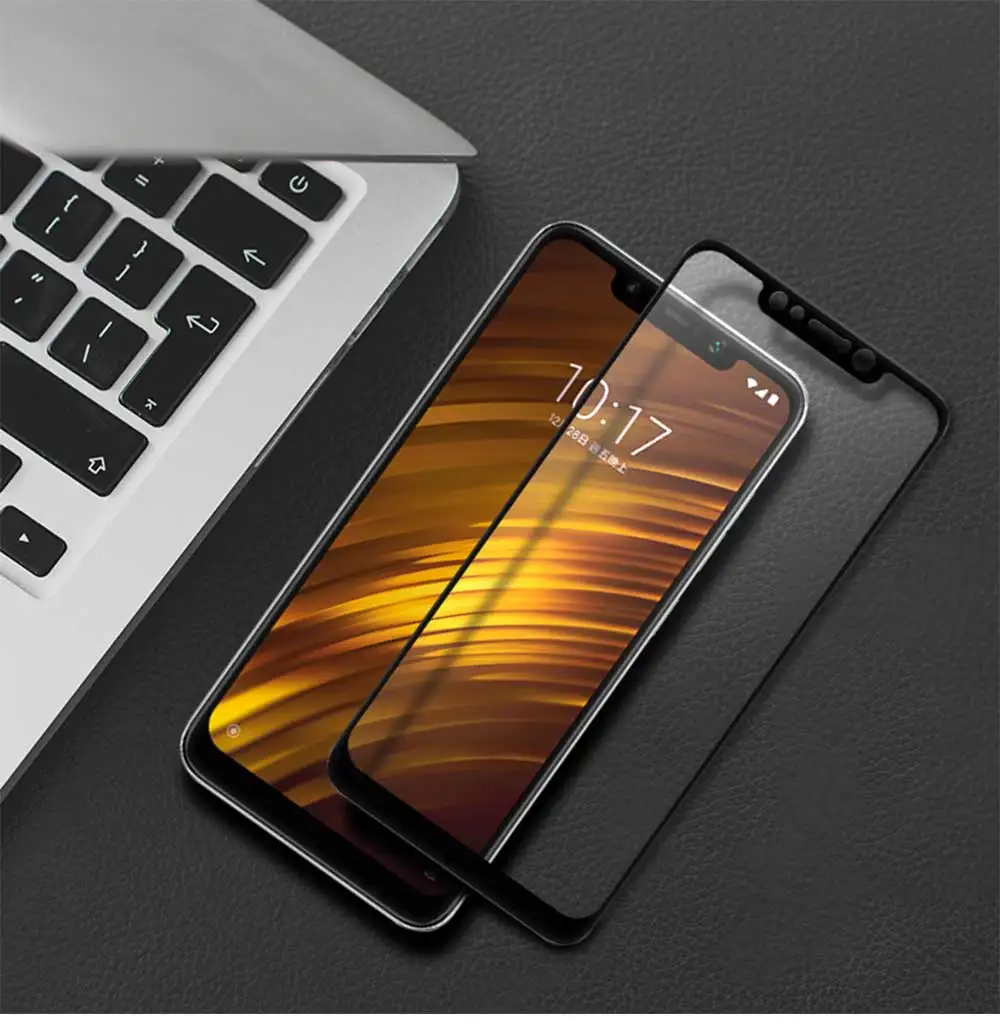 Для Xiaomi pocophone F1 закаленное стекло для Xiaomi pocophone F1 защита экрана полное покрытие Защитное стекло для poco f1 стекло