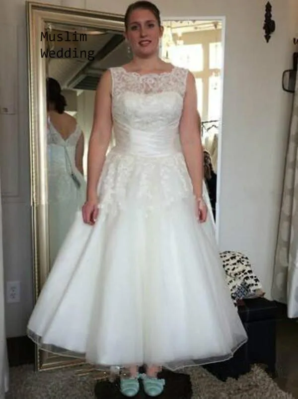 

Винтажное Короткое свадебное платье, дешевое Тюлевое кружевное пляжное свадебное платье средней длины, цвет слоновой кости, 2020